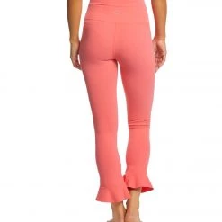 CLOTHING Beyond Yoga Frill Seeker High Waisted Midi Yoga Leggings Heatwave 10 CLOTHING Beyond Yoga Frill Seeker High Waisted Midi Yoga Leggings Heatwave