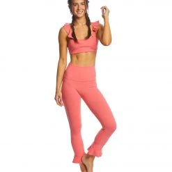 CLOTHING Beyond Yoga Frill Seeker High Waisted Midi Yoga Leggings Heatwave 11 CLOTHING Beyond Yoga Frill Seeker High Waisted Midi Yoga Leggings Heatwave