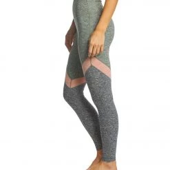 Beyond Yoga Tri-Panel Spacedye High Waisted 7/8 Yoga Leggings Jungle Palm Tri-Panel