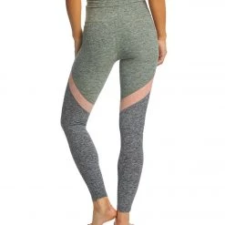 Beyond Yoga Tri-Panel Spacedye High Waisted 7/8 Yoga Leggings Jungle Palm Tri-Panel