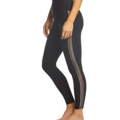 CLOTHING Beyond Yoga Spacedye Sheer Illusion High Waisted 7/8 Yoga Leggings Darkest Night