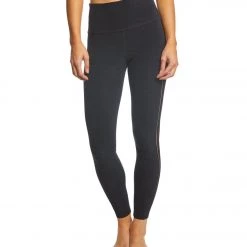 CLOTHING Beyond Yoga Spacedye Sheer Illusion High Waisted 7/8 Yoga Leggings Darkest Night