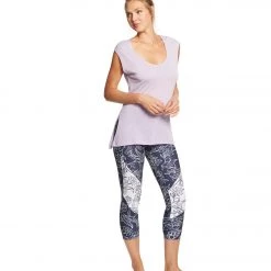 CLOTHING Balance Collection Dana Yoga Capris Peacoat/White Floral