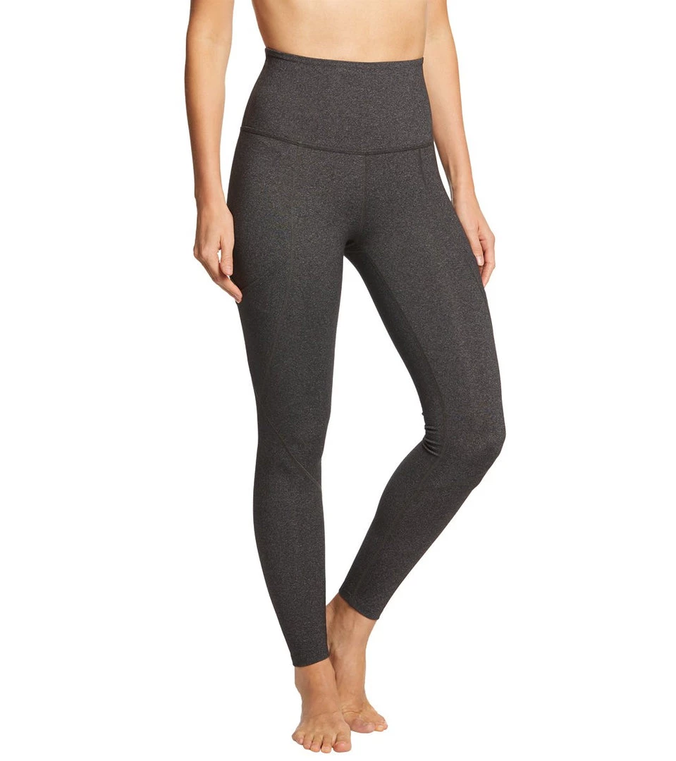 CLOTHING Beyond Yoga Palomino High Waisted 7/8 Yoga Leggings With Pockets Heather Gray 4 CLOTHING Beyond Yoga Palomino High Waisted 7/8 Yoga Leggings With Pockets Heather Gray