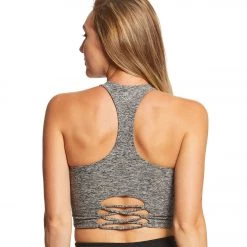 CLOTHING Beyond Yoga Across The Strap Cropped Tank Black/White