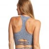CLOTHING Beyond Yoga Across The Strap Cropped Tank White/Outlaw Navy