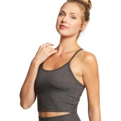 CLOTHING Beyond Yoga Slim Racerback Cropped Tank Heather Gray 10 CLOTHING Beyond Yoga Slim Racerback Cropped Tank Heather Gray