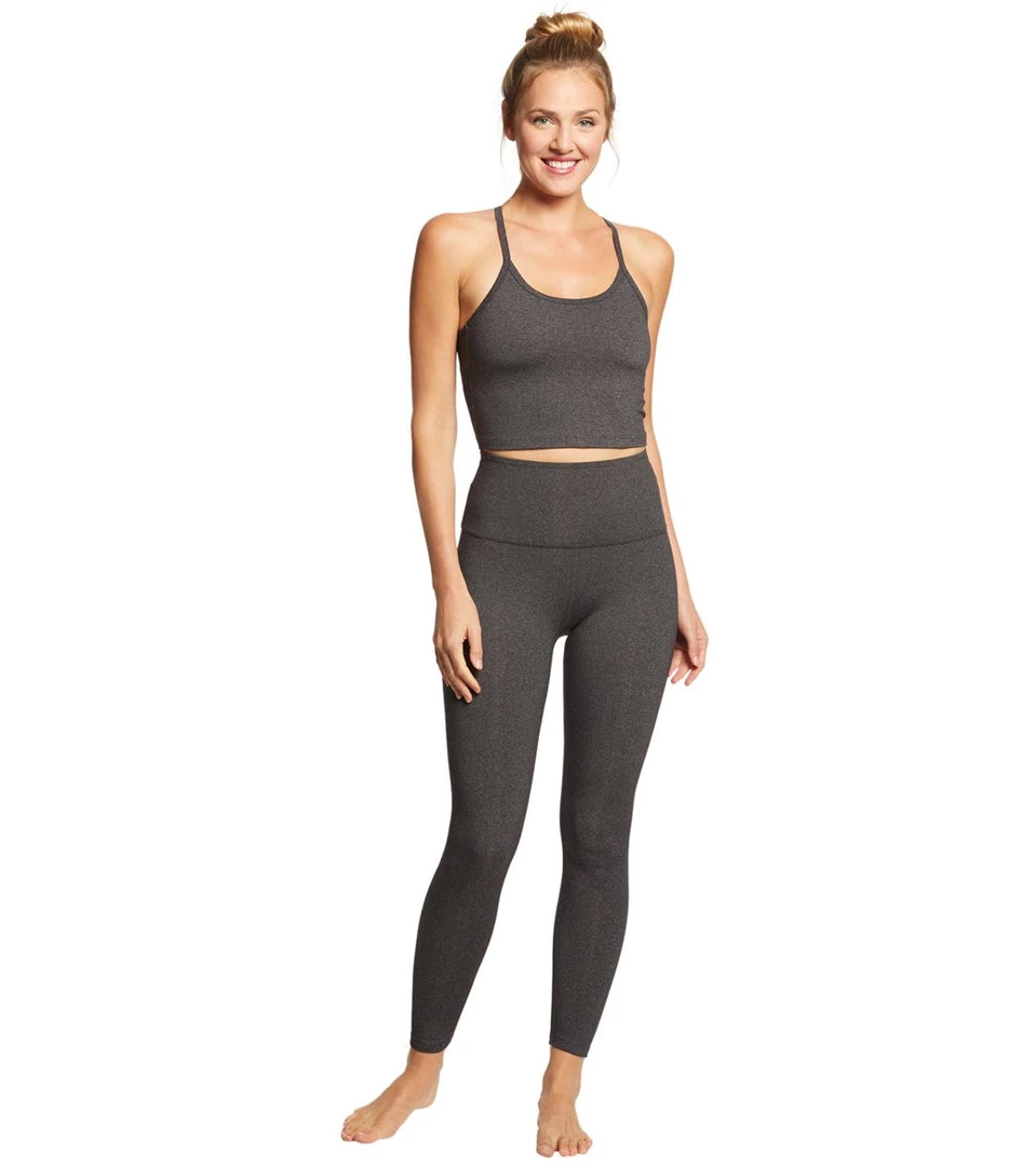 CLOTHING Beyond Yoga Slim Racerback Cropped Tank Heather Gray 6 CLOTHING Beyond Yoga Slim Racerback Cropped Tank Heather Gray