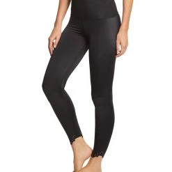 Beyond Yoga Cruz Scalloped High Waisted 7/8 Yoga Leggings Black CLOTHING 9 Beyond Yoga Cruz Scalloped High Waisted 7/8 Yoga Leggings Black CLOTHING