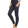 Beyond Yoga Plush High Waisted Yoga Leggings With Pockets Nocturnal Navy Heather