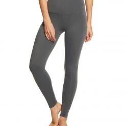 CLOTHING Beyond Yoga Plush High Waisted Yoga Leggings With Pockets Charcoal Gray Heather
