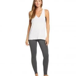 CLOTHING Beyond Yoga Plush High Waisted Yoga Leggings With Pockets Charcoal Gray Heather