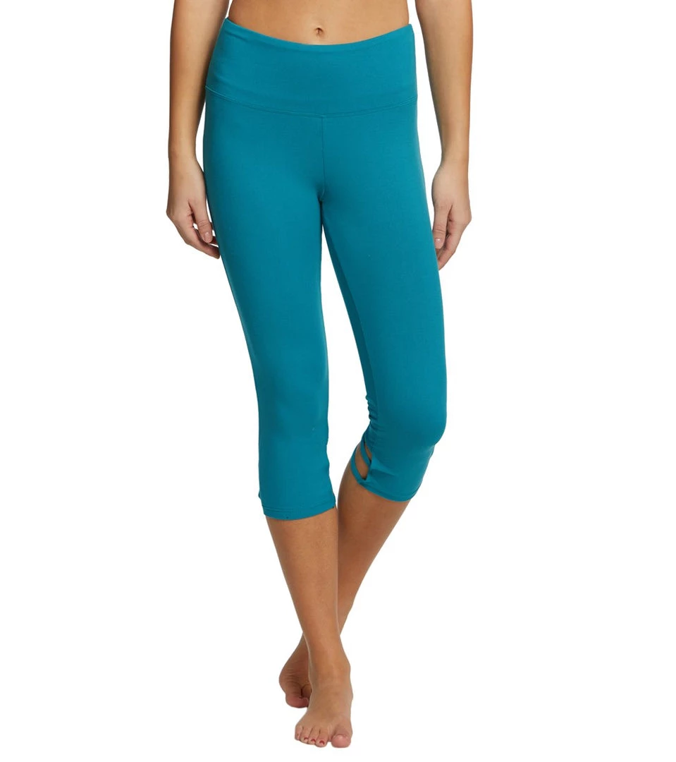 CLOTHING Balance Collection High Line 22" Yoga Capris Harbor Blue 4 CLOTHING Balance Collection High Line 22" Yoga Capris Harbor Blue