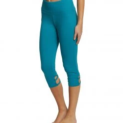 CLOTHING Balance Collection High Line 22" Yoga Capris Harbor Blue 10 CLOTHING Balance Collection High Line 22