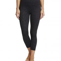 Balance Collection Embossed High Waisted Yoga Capris CLOTHING