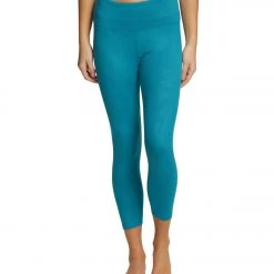 Balance Collection Embossed High Waisted Yoga Capris Harbor Blue Crinkle 14 Balance Collection Embossed High Waisted Yoga Capris Harbor Blue Crinkle