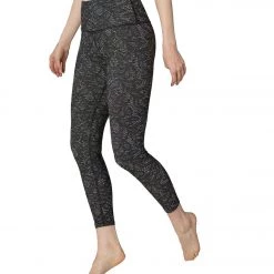 CLOTHING Beyond Yoga Spacedye So Lacy High Waisted 7/8 Yoga Leggings Black/White Lace