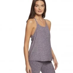 Beyond Yoga Spacedye Split Open Tank Deep Amethyst/Wild Wisteria CLOTHING