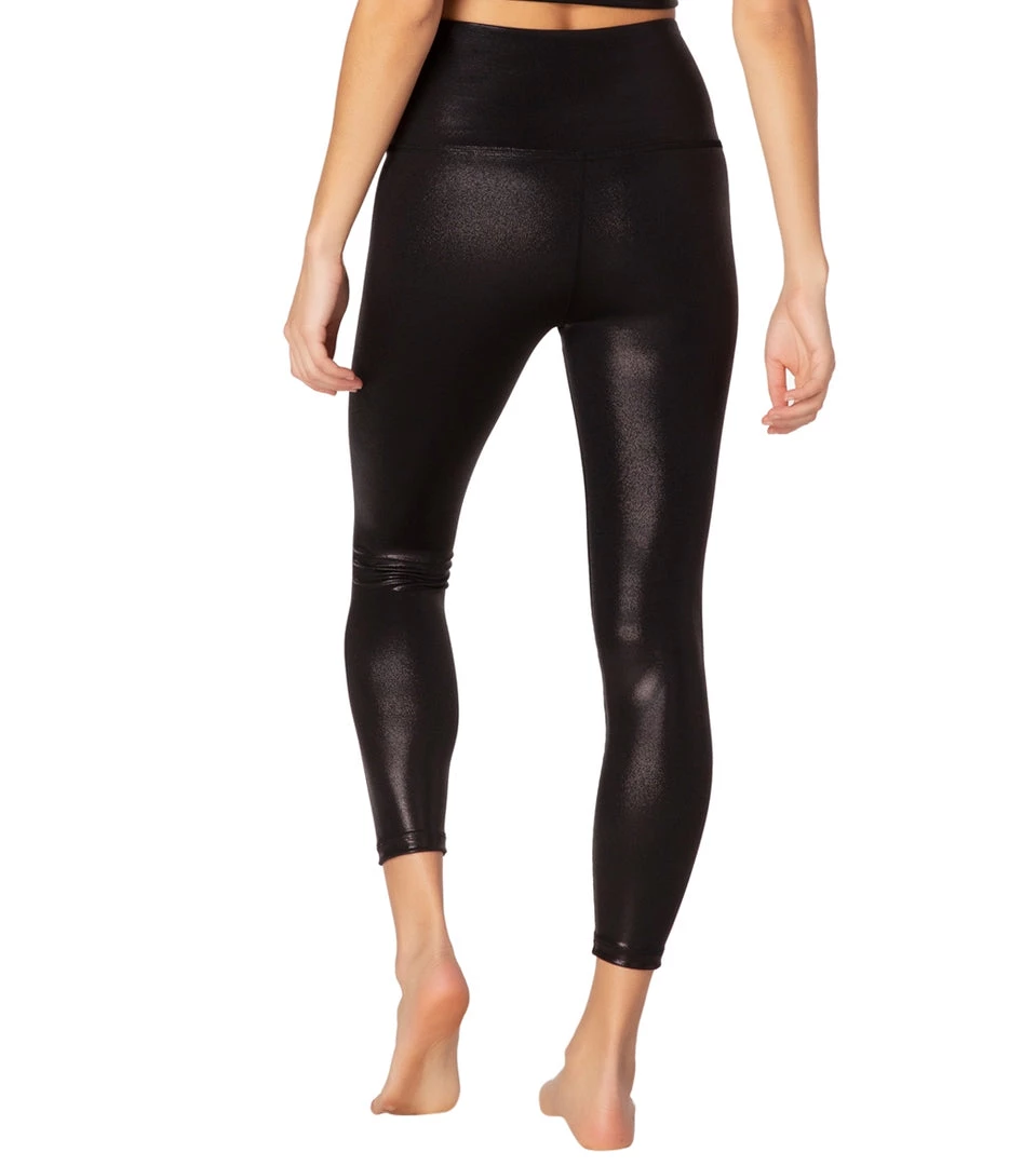 CLOTHING Beyond Yoga Pearlized High Waisted 7/8 Yoga Leggings Black 4 CLOTHING Beyond Yoga Pearlized High Waisted 7/8 Yoga Leggings Black