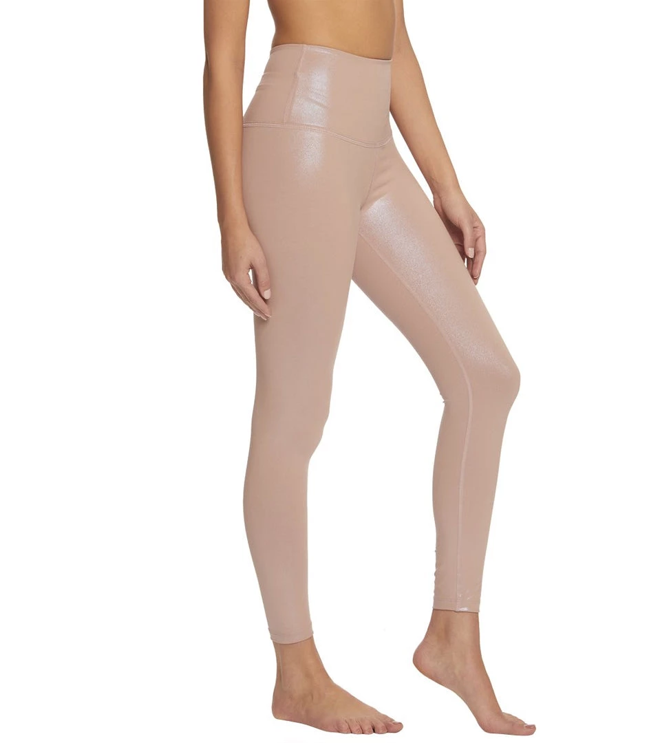 Beyond Yoga Pearlized High Waisted 7/8 Yoga Leggings Brazen Blush 4 Beyond Yoga Pearlized High Waisted 7/8 Yoga Leggings Brazen Blush