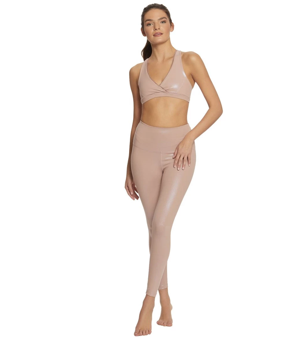 Beyond Yoga Pearlized High Waisted 7/8 Yoga Leggings Brazen Blush 6 Beyond Yoga Pearlized High Waisted 7/8 Yoga Leggings Brazen Blush