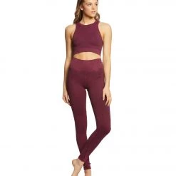 NEW ARRIVALS NUX One By One Seamless Yoga Leggings Violet Wine 10 NEW ARRIVALS NUX One By One Seamless Yoga Leggings Violet Wine