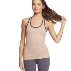 CLOTHING Beyond Yoga Slip Open Tank Brazen Blush