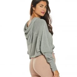 CLOTHING Free People Movement Ready Go Hoodie Grey Combo