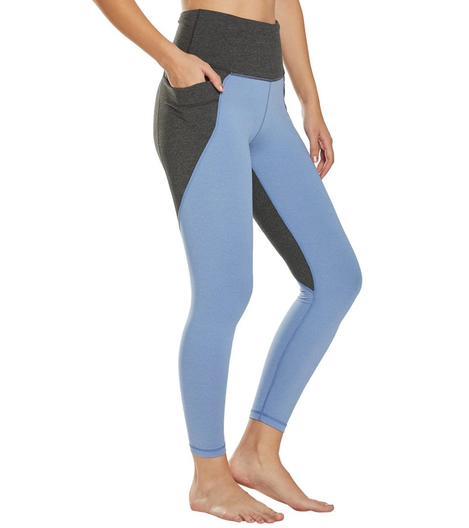 CLOTHING PrAna Stefania 7/8 Yoga Leggings Colony Blue 3 CLOTHING PrAna Stefania 7/8 Yoga Leggings Colony Blue