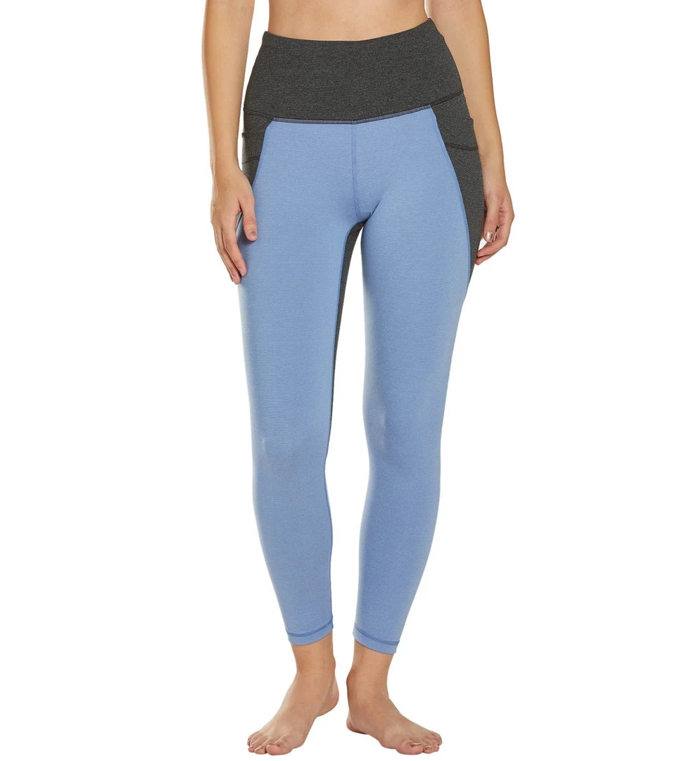 CLOTHING PrAna Stefania 7/8 Yoga Leggings Colony Blue 4 CLOTHING PrAna Stefania 7/8 Yoga Leggings Colony Blue