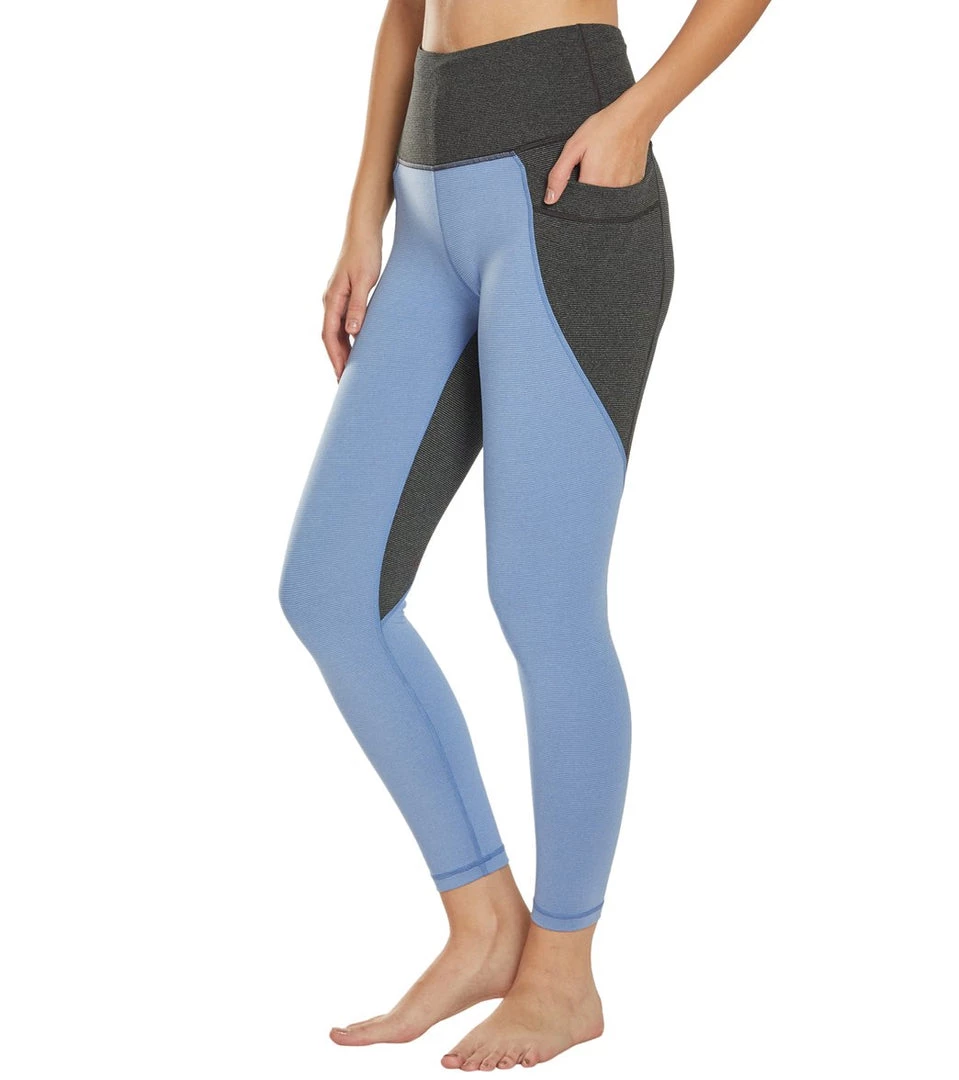 CLOTHING PrAna Stefania 7/8 Yoga Leggings Colony Blue 7 CLOTHING PrAna Stefania 7/8 Yoga Leggings Colony Blue