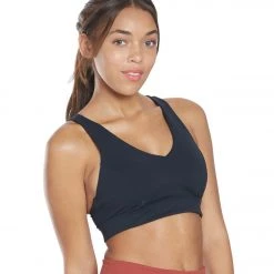 Manduka Mudra Yoga Sports Bra Black