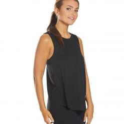 Balance Collection Canyon Singlet Yoga Tank Top Black