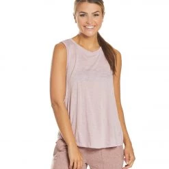 Balance Collection Canyon Singlet Yoga Tank Top Mauve Shadows CLOTHING