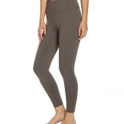 PrAna Transform High Waisted 7/8 Yoga Leggings Granite 13 PrAna Transform High Waisted 7/8 Yoga Leggings Granite