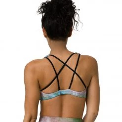 Onzie Graphic Mudra Yoga Sports Bra Northern Lights