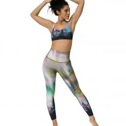 Onzie Graphic Mudra Yoga Sports Bra Northern Lights