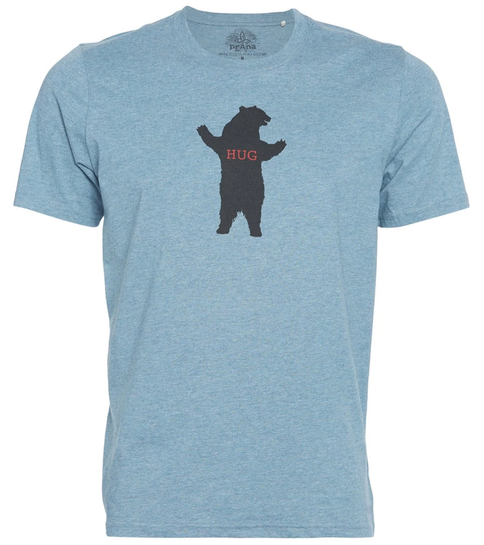 PrAna Men's Bear Squeeze Journeyman Tee Blue Note Heather 6 PrAna Men's Bear Squeeze Journeyman Tee Blue Note Heather