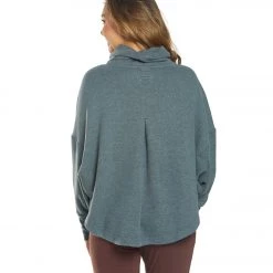 PrAna Cozy Up After Yoga Poncho Grey Blue Heather CLOTHING 11 PrAna Cozy Up After Yoga Poncho Grey Blue Heather CLOTHING