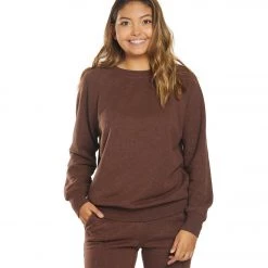 PrAna Cozy Up Sweatshirt Cocoa Heather