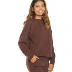 PrAna Cozy Up Sweatshirt Cocoa Heather