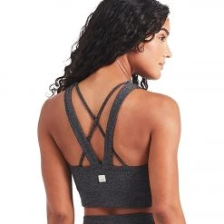 CLOTHING Vuori Juno Yoga Sports Bra Charcoal Heather