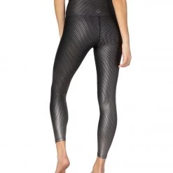 Beyond Yoga Spot On High Waisted 7/8 Yoga Leggings Black/Active Slate Spot On 10 Beyond Yoga Spot On High Waisted 7/8 Yoga Leggings Black/Active Slate Spot On