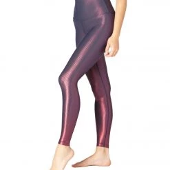 Beyond Yoga Spot On High Waisted 7/8 Yoga Leggings Nocturnal Navy/Team Burgundy Spot On CLOTHING