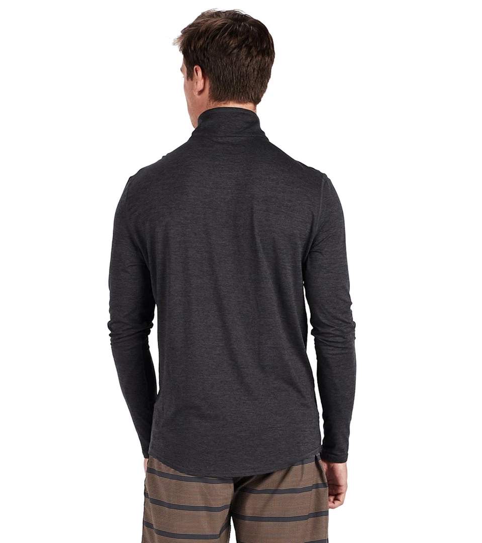 Vuori Men's Ease Performance Yoga 1/2 Zip Charcoal Heather CLOTHING 5 Vuori Men's Ease Performance Yoga 1/2 Zip Charcoal Heather CLOTHING