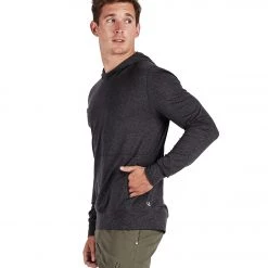 Vuori Men's Ponto Performance Yoga Pullover Charcoal Heather CLOTHING