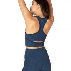 CLOTHING Beyond Yoga Spacedye Slip Open Cropped Yoga Tank Insignia Navy 11 CLOTHING Beyond Yoga Spacedye Slip Open Cropped Yoga Tank Insignia Navy