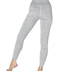 Beyond Yoga Surf Stripe High Waisted 7/8 Yoga Leggings White Heather Surf Stripe CLOTHING 7 Beyond Yoga Surf Stripe High Waisted 7/8 Yoga Leggings White Heather Surf Stripe CLOTHING