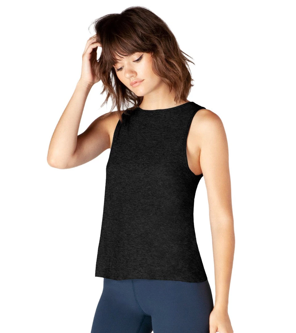 CLOTHING Beyond Yoga Reverse Direction Lightweight Yoga Tank Darkest Night 4 CLOTHING Beyond Yoga Reverse Direction Lightweight Yoga Tank Darkest Night