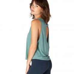 Beyond Yoga Aquarius Twisted Yoga Tank True Teal